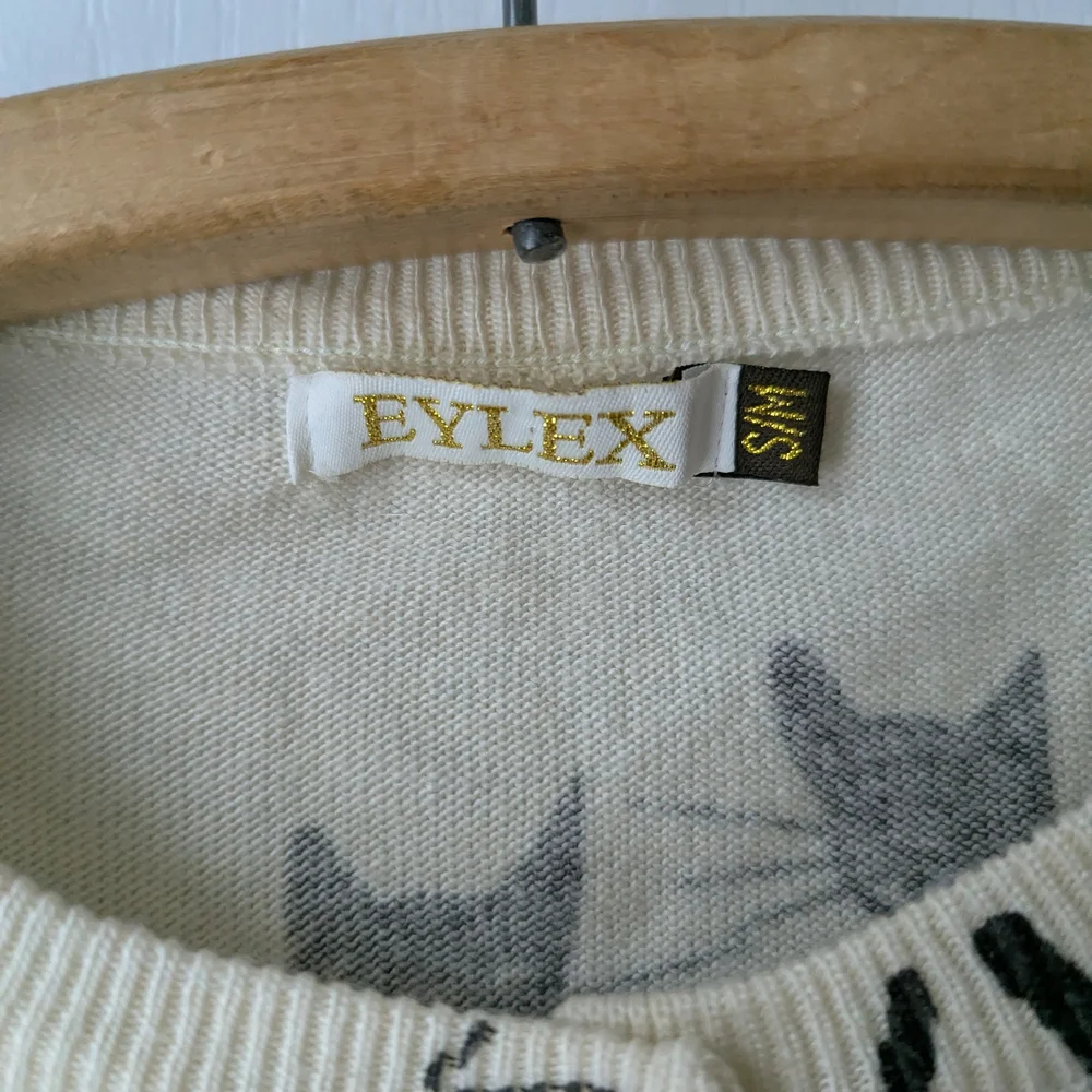 Stylish Cat Print Women's Sweater - Picture 5 of 7